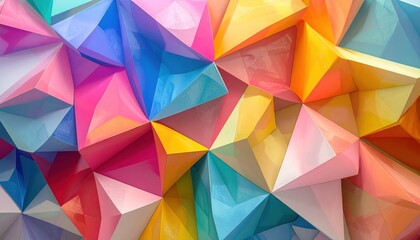 Obraz premium Abstract Colorful Geometric Shapes Background Graphic
