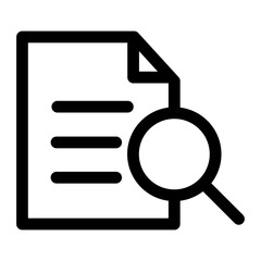 Outline icon of variety documents