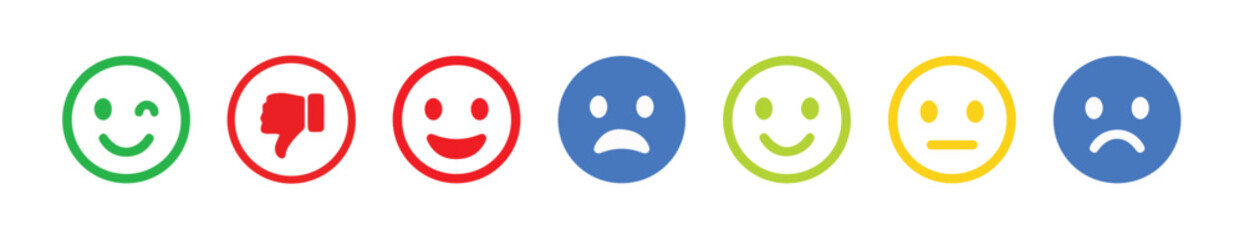 Like icon button , thumb up icon , love and heart icon , comment icon , repost and share icon button. Social media elements with different color.Social media notification icons. Vector illustration.