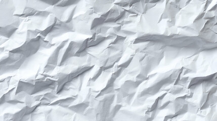 Obraz premium White Crumpled Paper Texture Background