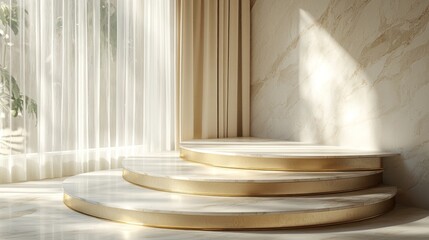 Elegant Spiral Stairs with Marble Finish in Luxurious Interior Setting