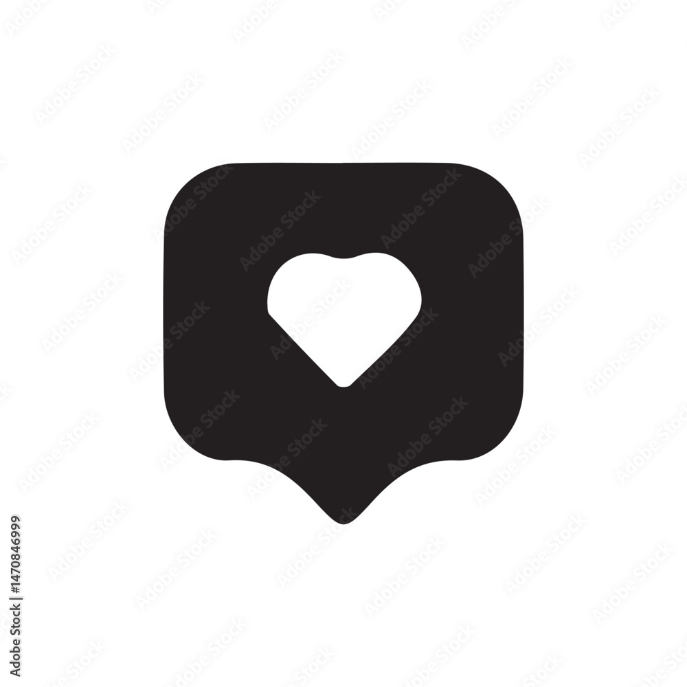 Fototapete speech bubble icon with thin stroke.chat glyph icon. message icon set. speech bubble sign. vector il