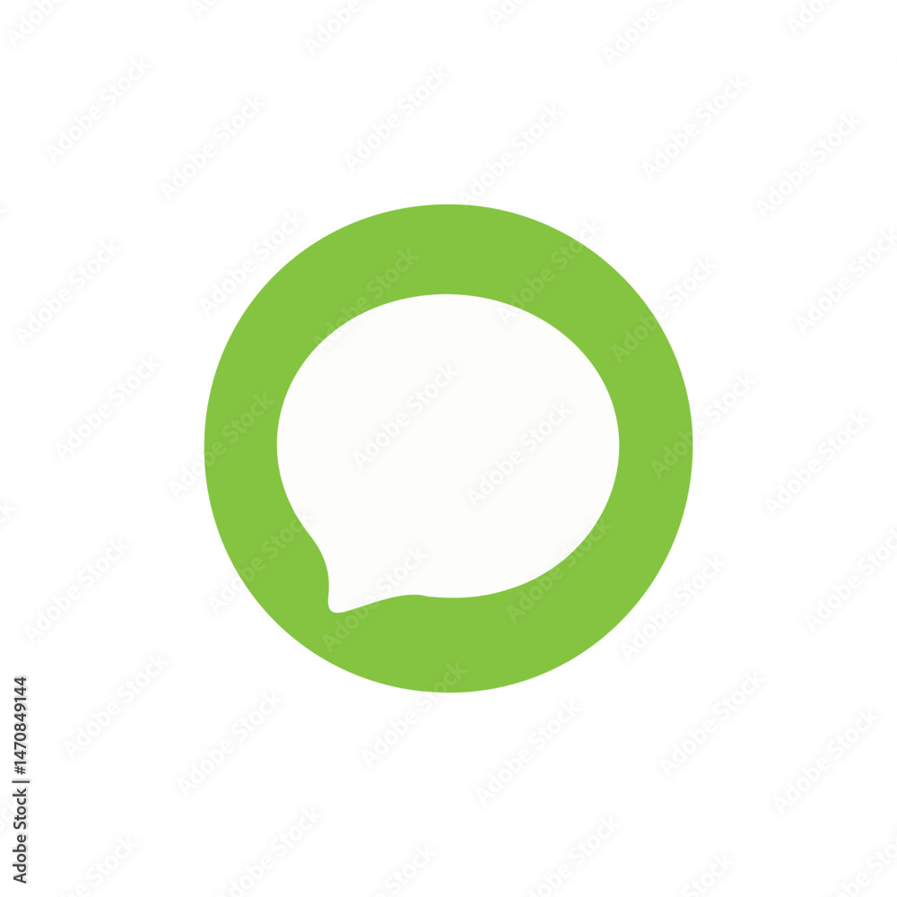Fototapete speech bubble icon with thin stroke.chat glyph icon. message icon set. speech bubble sign. vector il