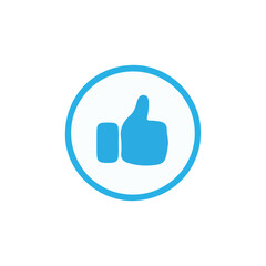 Thumb up and like love, meaning good button vector. For web and application. Illustration isolated on white background. vector illustration eps 10.