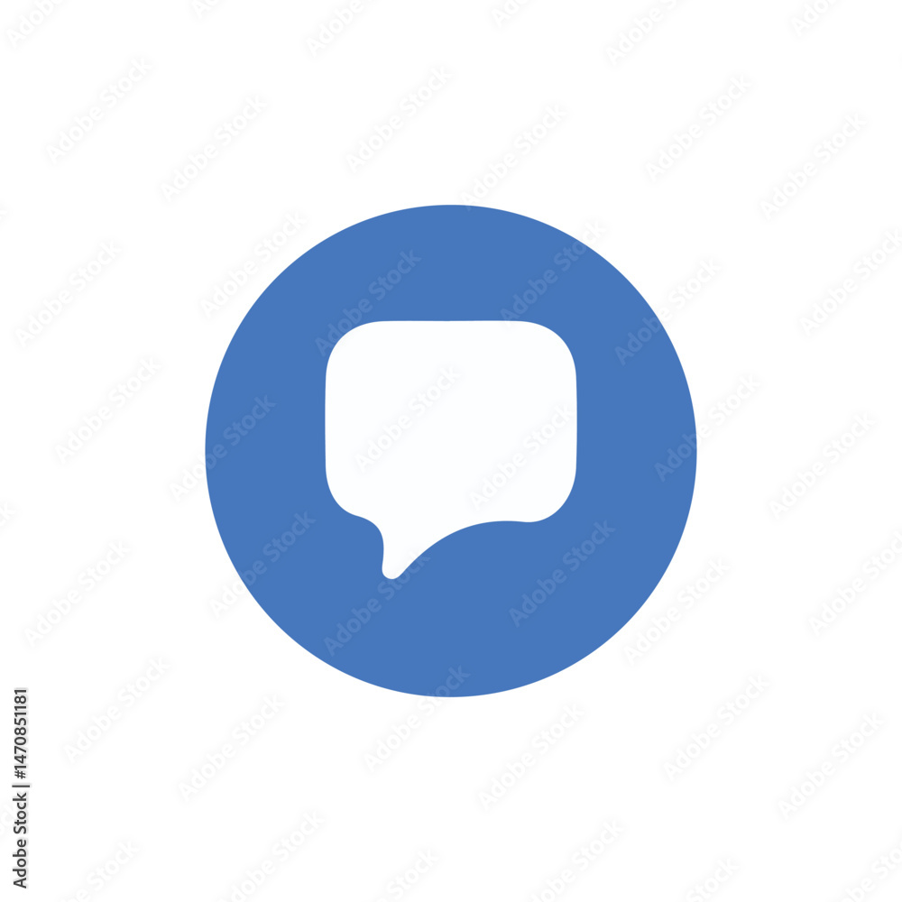 Fototapete speech bubble icon with thin stroke.chat glyph icon. message icon set. speech bubble sign. vector il