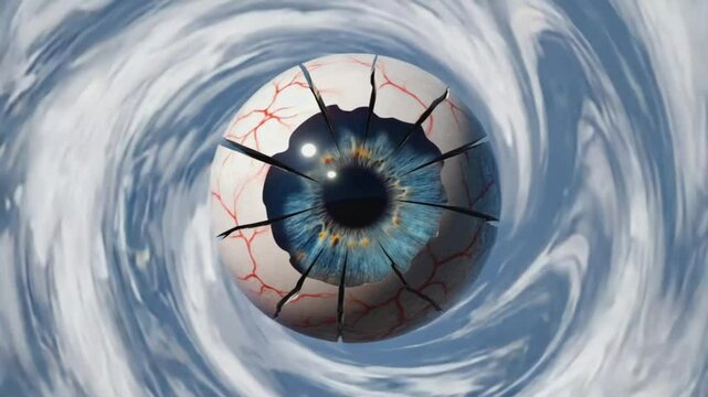 Abstract eye swirl background design