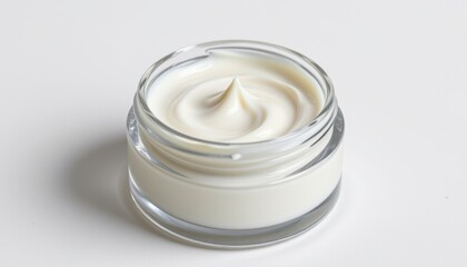 Moisturizing cream application spa treatment room skincare product relaxing environment close-up view beauty concept