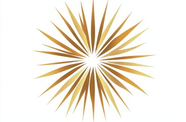 Golden burst radiating outward