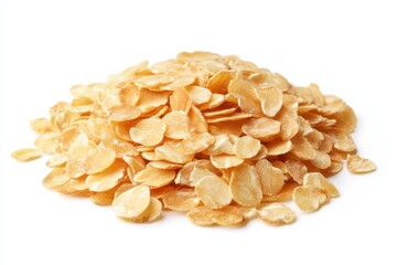 Pile of crispy, light-tan flakes