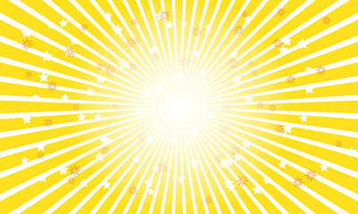 starburst yellow abstract background element of design. sunburst - sunray vector illustration

