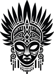 Chokwe Chihongo Mask Silhouette