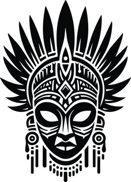 Chokwe Chihongo Mask Silhouette
