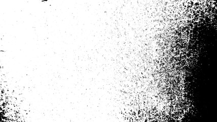Abstract grunge black and white distressed wall texture background, Isolated on transparent background, PNG	
