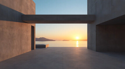  Harmonious Integration of Minimalist Modern Architecture and Seascape