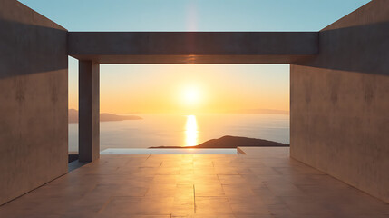  Harmonious Integration of Minimalist Modern Architecture and Seascape