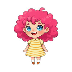 Red haired girl cartoon