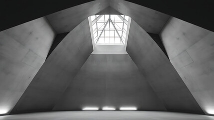 Minimalist Modern Space Defined by Light and Geometry