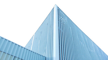 Minimalist Vertical Lines on Modern Building Facade