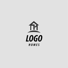 Modern minimalist professional and creative logo design for home.
