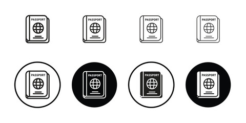 Passports illustrated in various styles