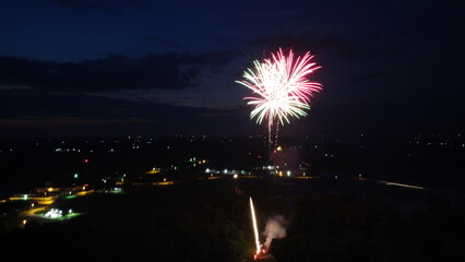 Fireworks at night