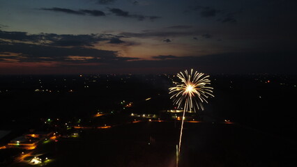 Fireworks at night 