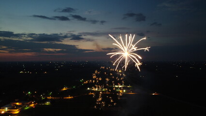 Fireworks at night 