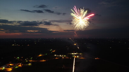 Fireworks at night 