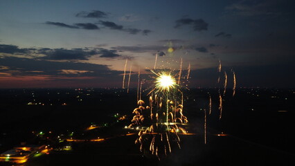 Fireworks at night 