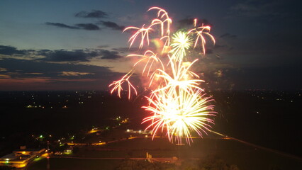 Fireworks at night 