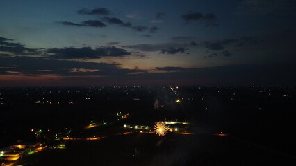 Fireworks at night 