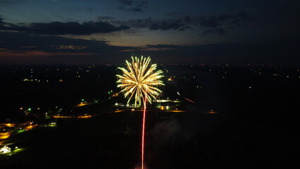 Fireworks at night 