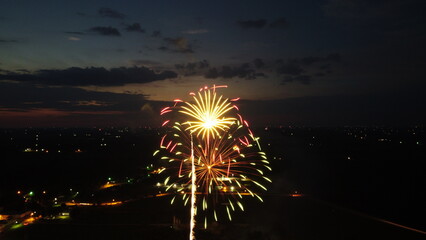 Fireworks at night 