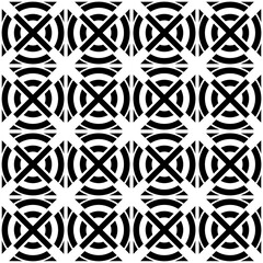 black and white seamless geometric pattern