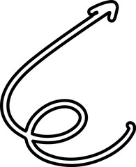 Hand drawn arrow, collection of direction