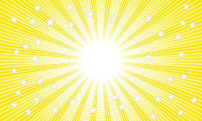 starburst yellow abstract background element of design. sunburst - sunray vector illustration 
