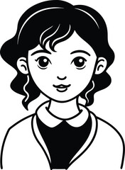 vector illustration of a girl