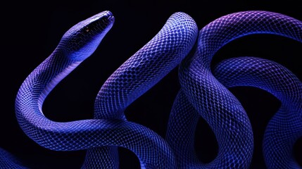 Fototapeta premium Close-up of a vibrant snake