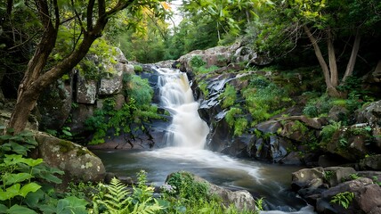 Obraz premium Green Earth Tree Illustration For Environmental Conservation Awareness And Ecological Balance With Symbols Representing Sustainability