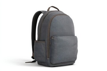 Fototapeta premium Stylish gray backpack, perfect for everyday use. Durable and functional design.