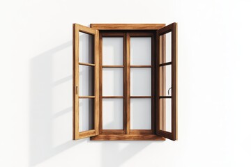 Obraz premium Open wood window