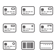 Credit Card Icon Set

