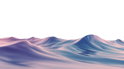 Minimalist Fluid Wave Layers in Blue Tones