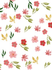 seamless pattern with flowers
