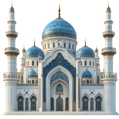 Fototapeta premium Majestic architectural rendering: Islamic design with intricate detailing and serene atmosphere