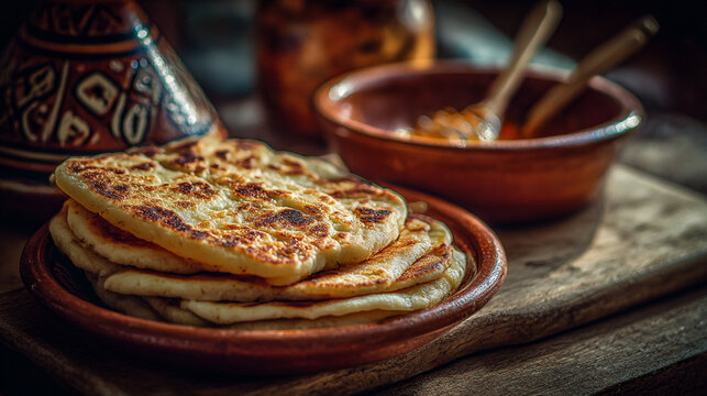 Authentic moroccan msemen recipe: traditional flatbreads for breakfast, snack or side dish