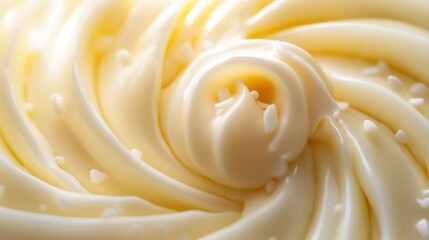Close up of smooth creamy swirl food with sprinkles