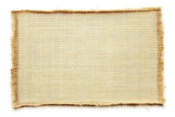 Obraz premium Plain Beige Fabric Rectangular Patch