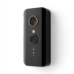 Fototapeta premium Smart home security camera wireless video doorbell system for home safety and modern automation device