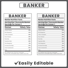 Banker nutrition facts
nutrition word bank
nutrition facts bacon king
Funny finance design
Bank employee gift Banker wall